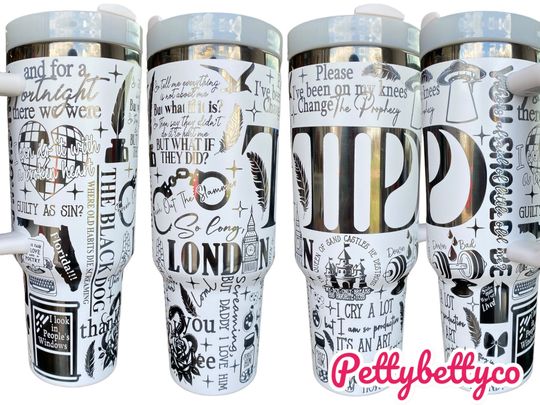 Discover Engraved Pop Music 40oz Tumbler with Handle