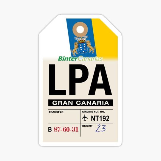 Discover Gran Canaria (LPA) Canary Islands Luggage Tag