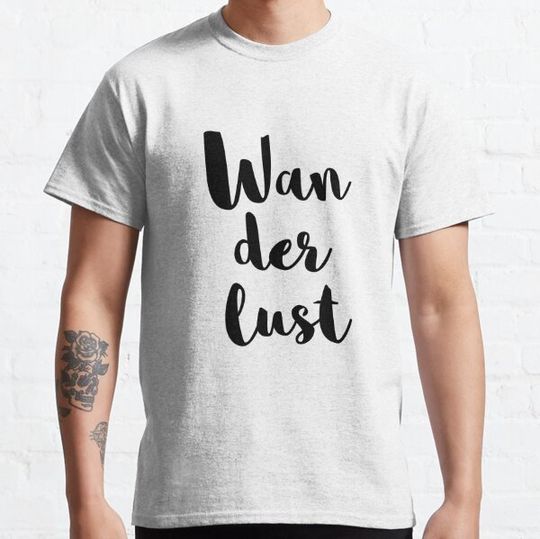 Discover Wanderlust typographical design