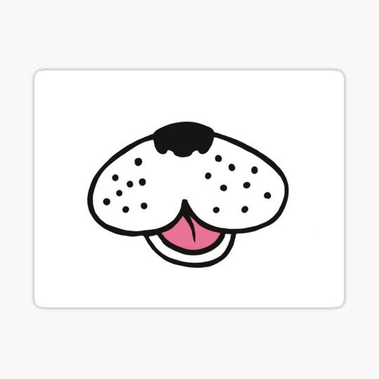 Discover White Doggie Face