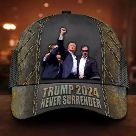 Discover Trump Rally Shooting Makes Me Stronger Never Surrender Classic Baseball Cap