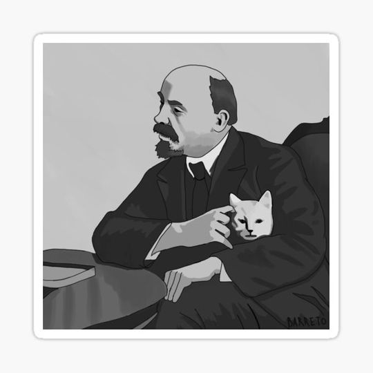 Discover Lenin with a cat