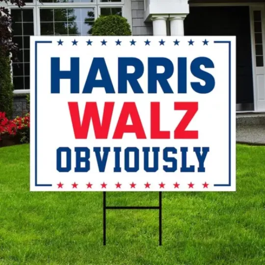 Discover Harris Walz 2024 For President Election Yard Sign