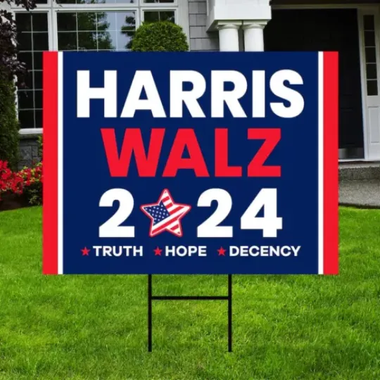 Discover Harris Walz 2024 For President Election Yard Sign