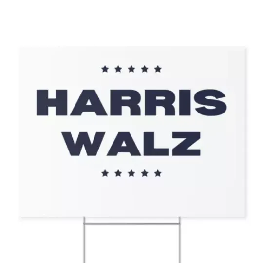 Discover Harris Walz Yard Sign - Kamala Harris Campaign 2024
