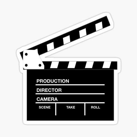 Discover cinema clapperboard