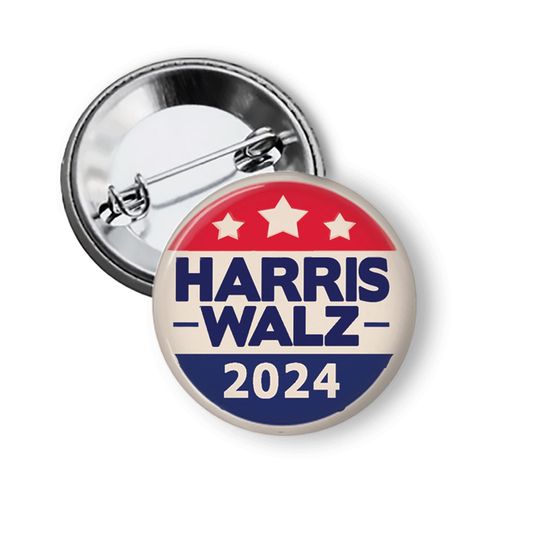 Discover Kamala Harris Tim Walz CAmpaign Buttons 2024 Presidetial Election Buttons