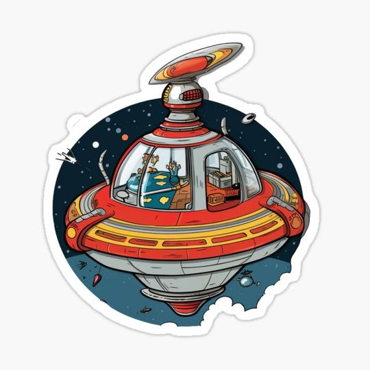 Discover Seuss Style Space Ship