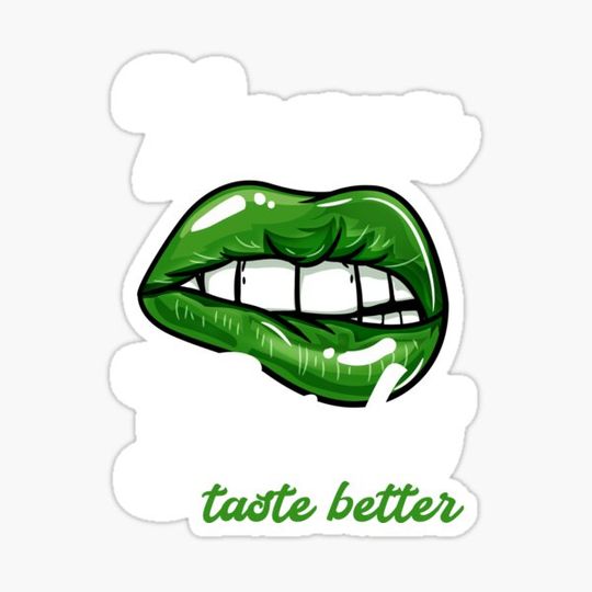 Discover Vegan Girls Taste Better I Vegetarian Plant Lips design
