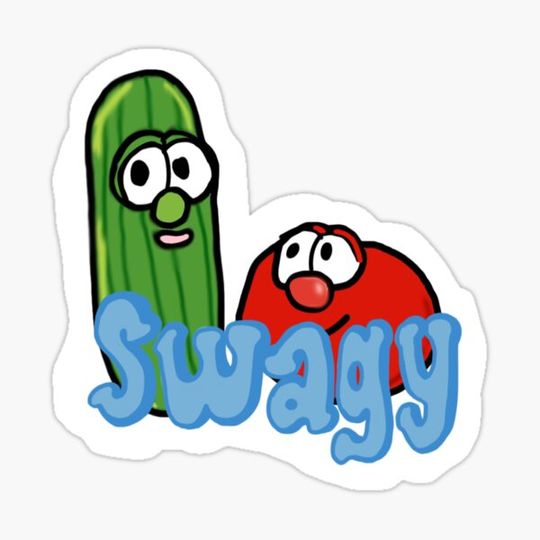 Discover Veggie Tail Swagy Sticker