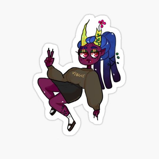 Discover Veggie Nymph Sticker