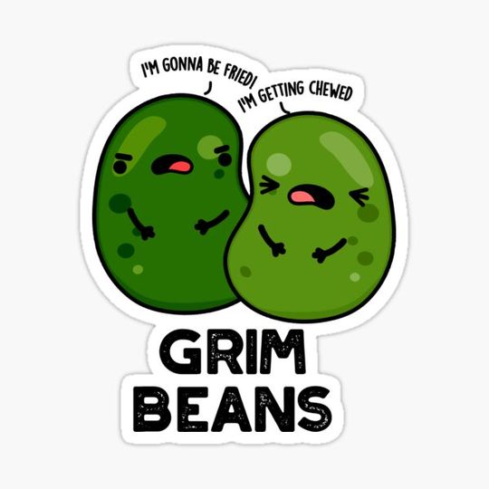 Discover Grim Beans Funny Veggie Puns