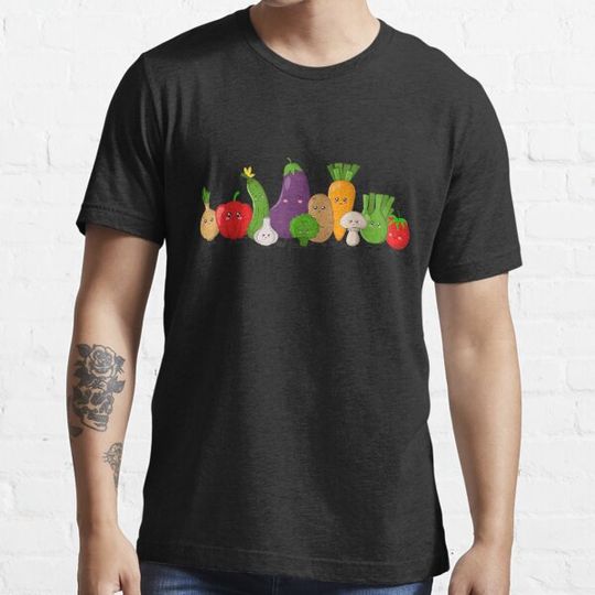 Discover Kawaii Veggies Cute bles Healthy Food Choices Fun Gift T-Shirt