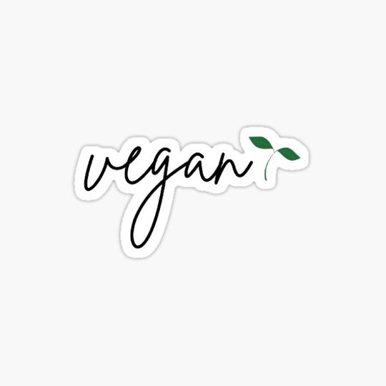 Discover Vegan Handwritten Hydro Sticker