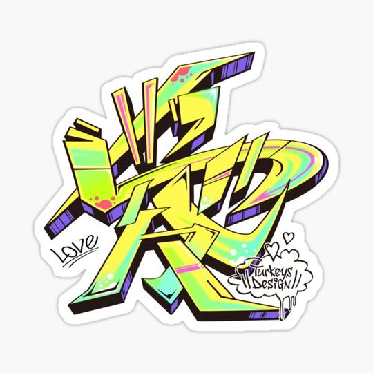 Discover Japanese KANJI Graffiti AI (Electro Yellow)