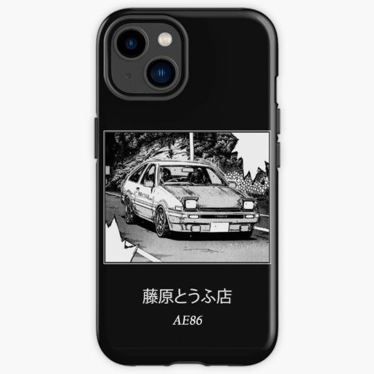 Discover Initial D Black Manga Phone Case