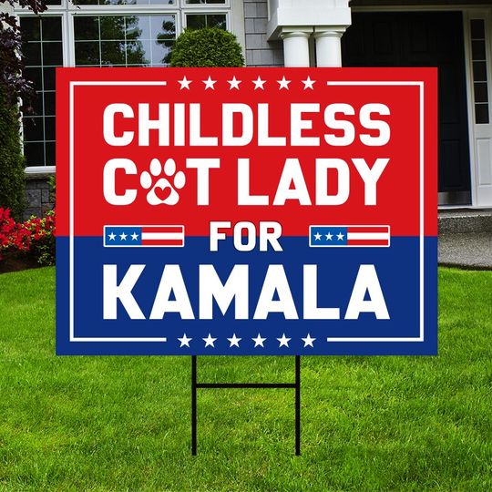 Discover Kamala Harris 2024 Yard Sign - Coroplast Kamala Harris For President 2024 Lawn Sign