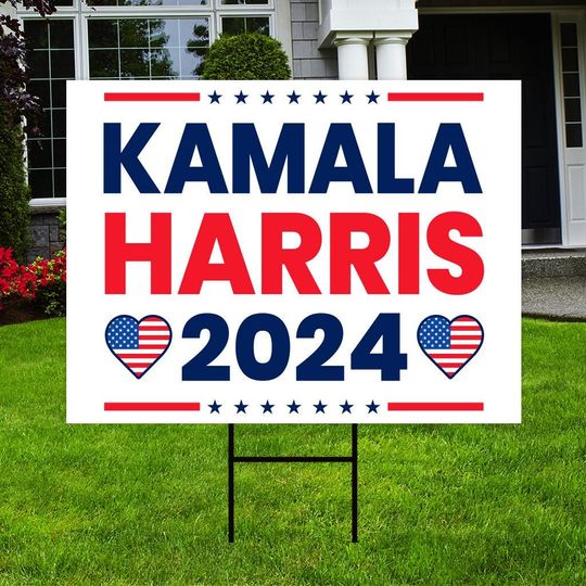 Discover Kamala Harris 2024 Yard Sign - Harris For President 2024 Lawn Sign