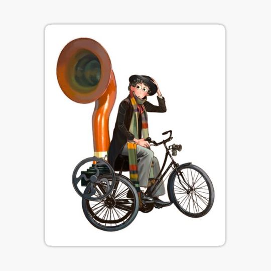 Discover Fourth Doctor on a Bicycle