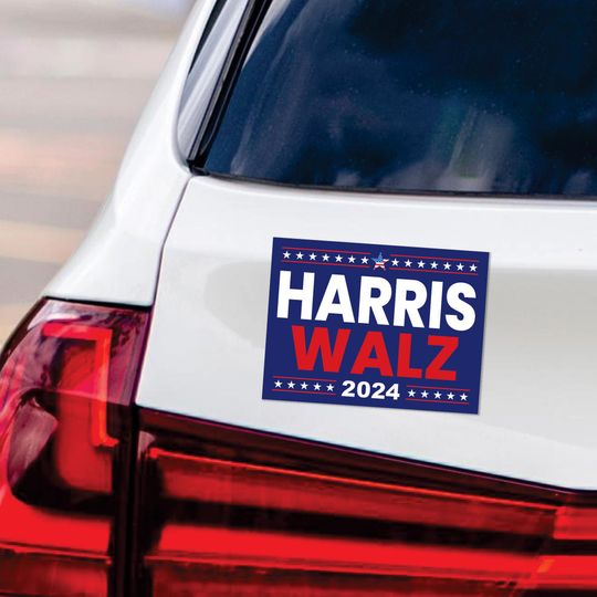 Discover Harris Walz 2024 Car Magnet, Harris For President 2024 Vehicle Magnet
