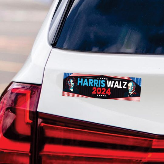 Discover Harris Walz 2024 Car Magnet, Mind Your Own Damn Business Vehicle Magnet