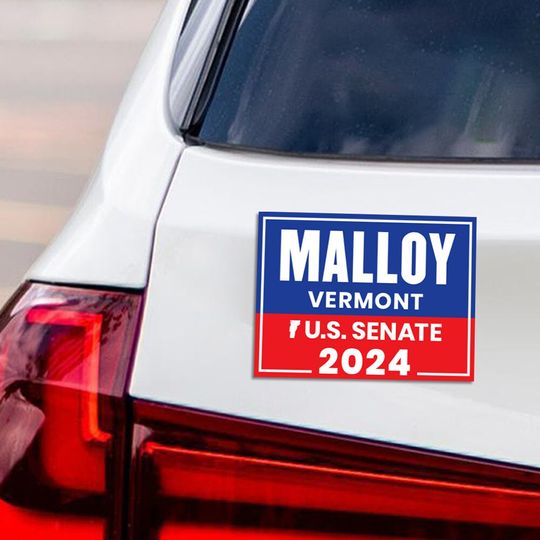 Discover Gerald Malloy for U.S. Senate Car Magnet - Vote Gerald Malloy Vehicle Magnet