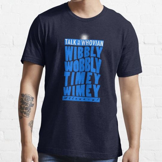 Discover Talk Whovian To Me (version 2, light blue)