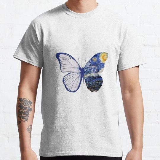 Discover Butterfly van gogh starry night tattoo design