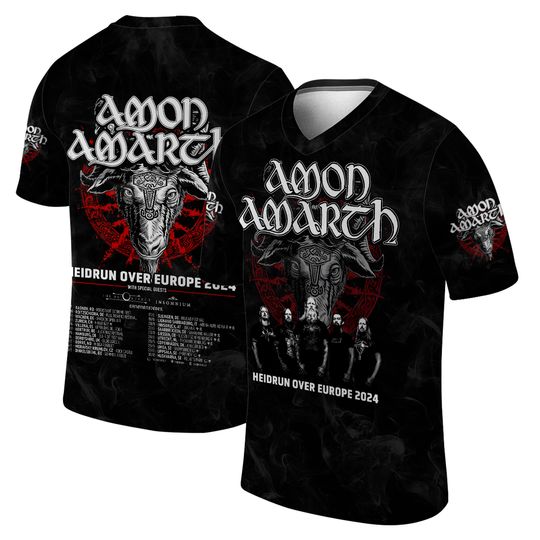 Discover Amon Amarth Heidrun Over Europe 2024 Tour 3D T-Shirt