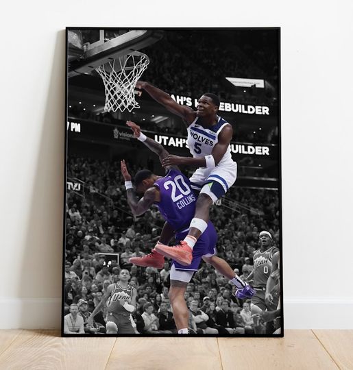 Discover Anthony Edwards | Sports Wall Art | Canvas | Man Cave Gift Poster