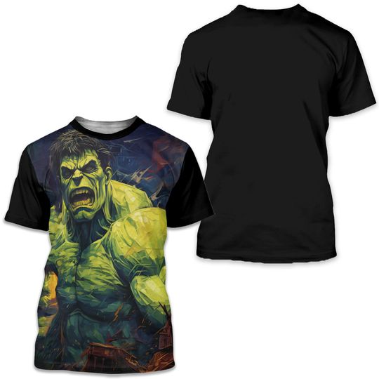 Discover The Incredible Hulk Superhero Movie Fans Hulk 3D T-SHIRT