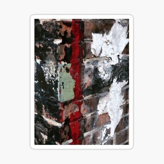 Discover Red Painted Line 1 - Urban Grunge Abstracted