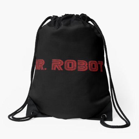 Discover Mr. Robot (Grunge) – Drawstring Bag
