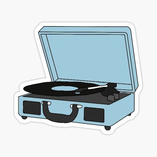 Discover light blue turn table