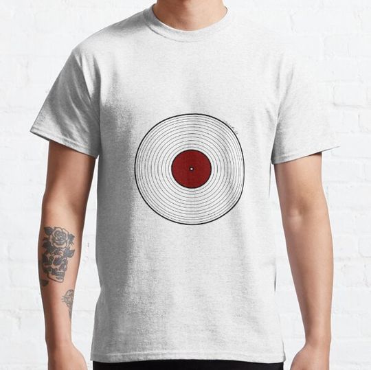 Discover Record Vinyl Red and White