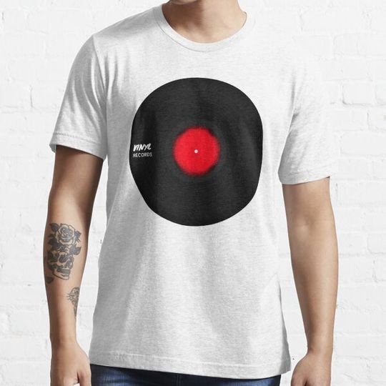 Discover Vinyl Record Artwork Simple Red