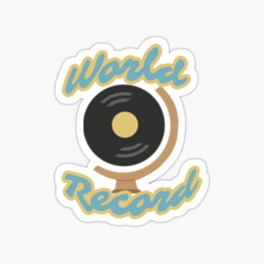 Discover W record Vinyl - Sticker