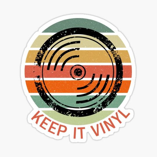 Discover Keep It Vinyl T Shirt - Vintage Vinyl LP Record Player Turntable Shirt - LP Record Lover Gifts