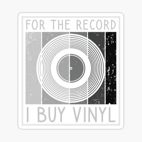 Discover For The Record I Buy Vinyl, Funny Vinyl Record Col