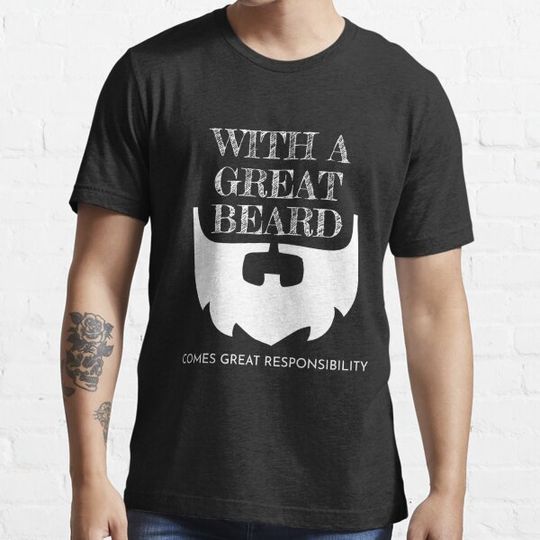 Discover With A Great Beard Comes Great Responsibility Bearded Dads Gift