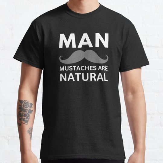 Discover MAN Acronym | Long Thick Curly Gray Handlebar Mustache
