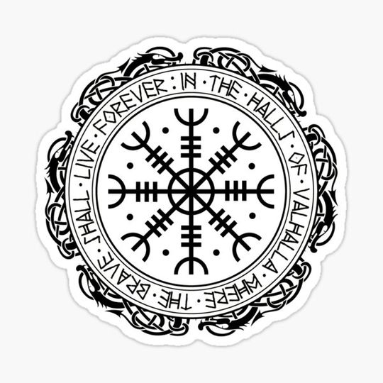 Discover Aegishjalmur The Helm of Awe Viking Shield Art fr Warriors