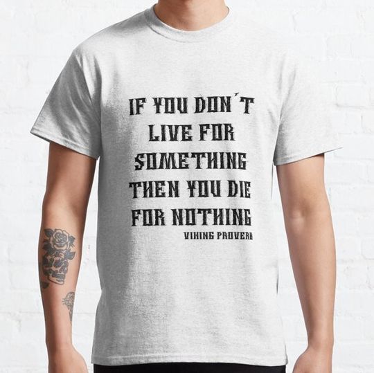 Discover If you don´t live for something ...