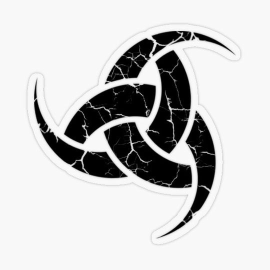 Discover Norse Viking Horn of Odin Black Cracked