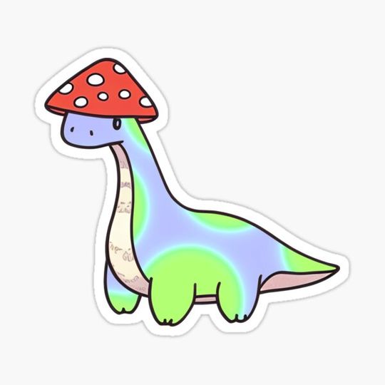 Discover Mushroom Hat Dinosaur