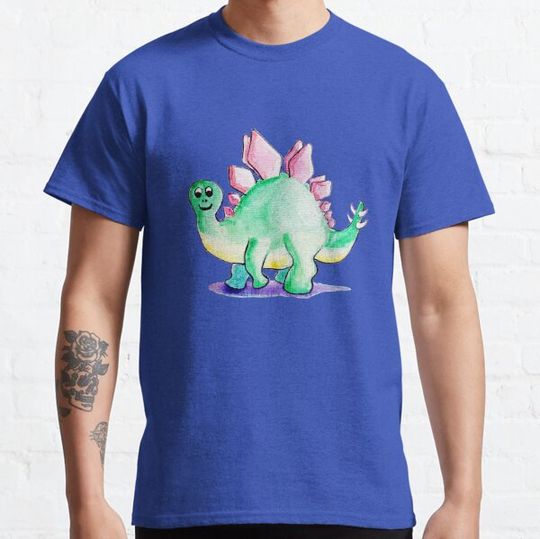 Discover Cute Stegosaurus watercolour