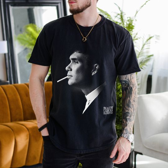 Discover Tommy Shelby Unisex T-Shirt, Cillian Murphy, Peaky Blinders, Gangster, TV Show T-shirt