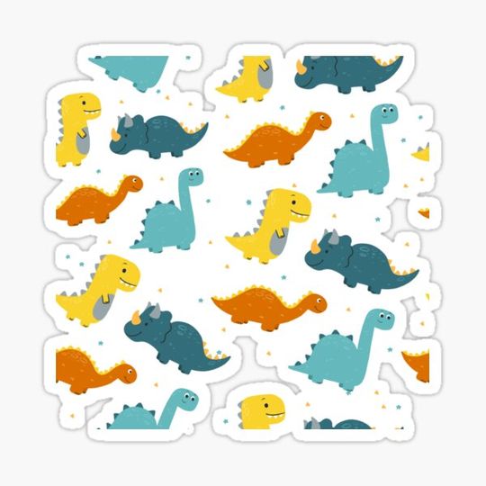 Discover Colorful dinosaurs