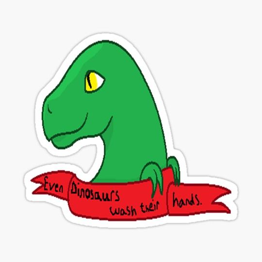 Discover even dinosaurs wash their hands