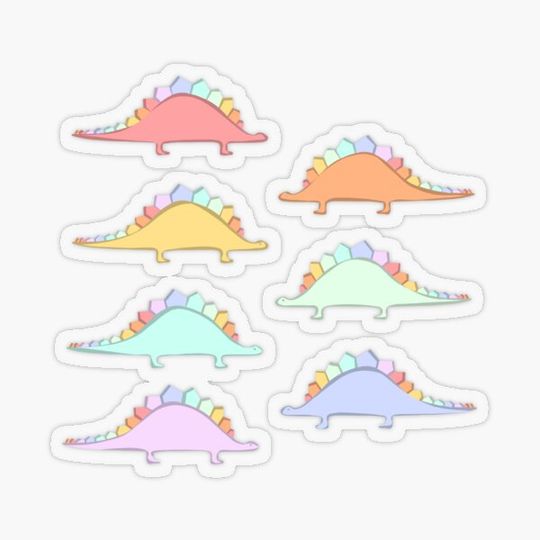Discover Cute Rainbow Dinosaurs II